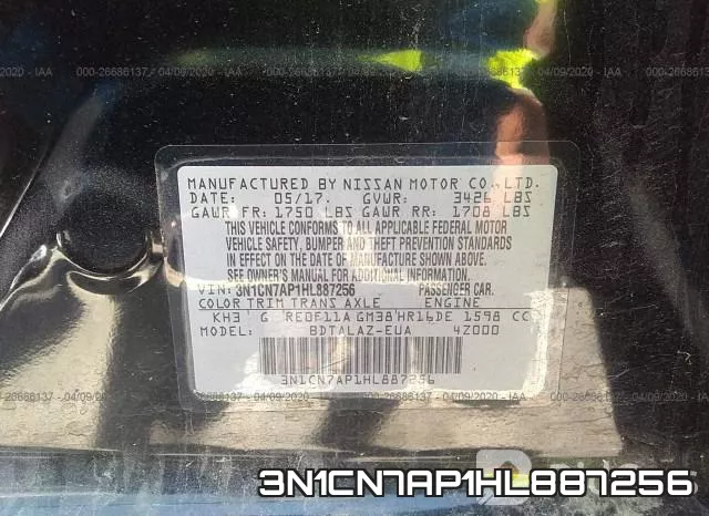 3N1CN7AP1HL887256 фото 10