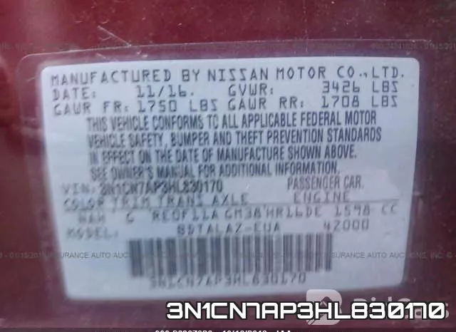 3N1CN7AP3HL830170 фото 2
