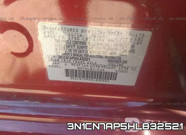 3N1CN7AP5HL832521 фото 10