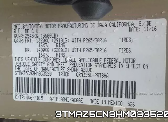 3TMAZ5CN3HM033520 фото 10