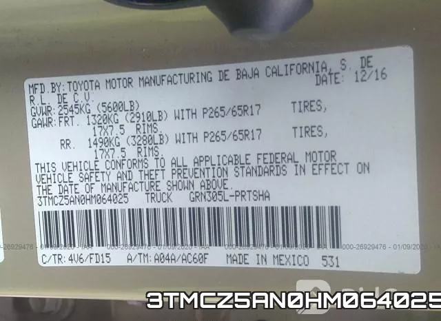 3TMCZ5AN0HM064025 фото 8