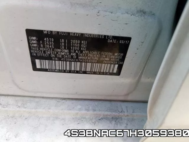 4S3BNAC67H3059380 фото 2