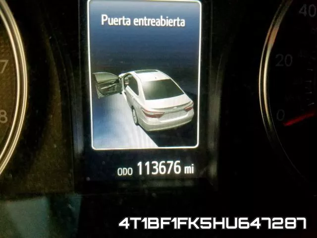 4T1BF1FK5HU647287 фото 9