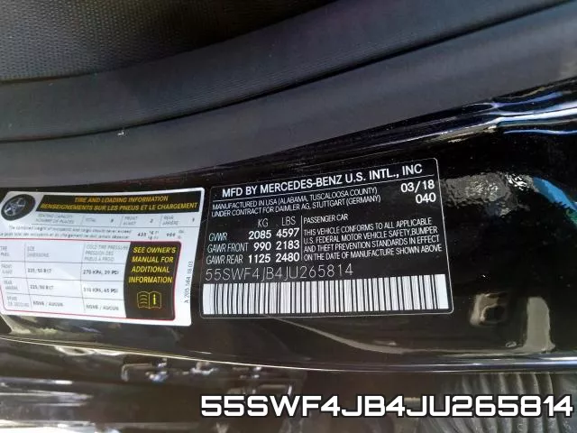 55SWF4JB4JU265814 фото 2