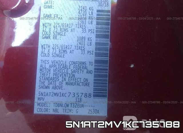 5N1AT2MV1KC735788 фото 10