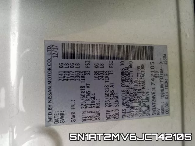 5N1AT2MV6JC742105 фото 2