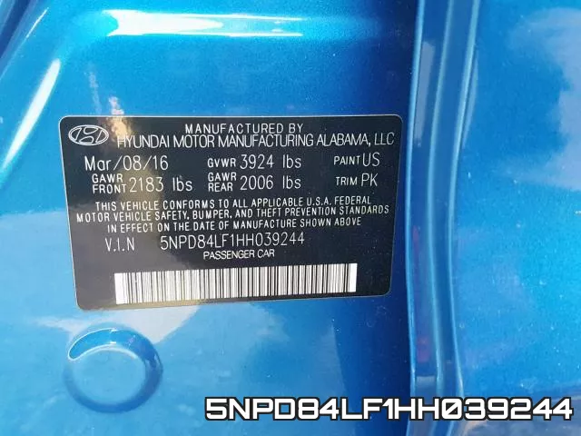 5NPD84LF1HH039244 фото 2