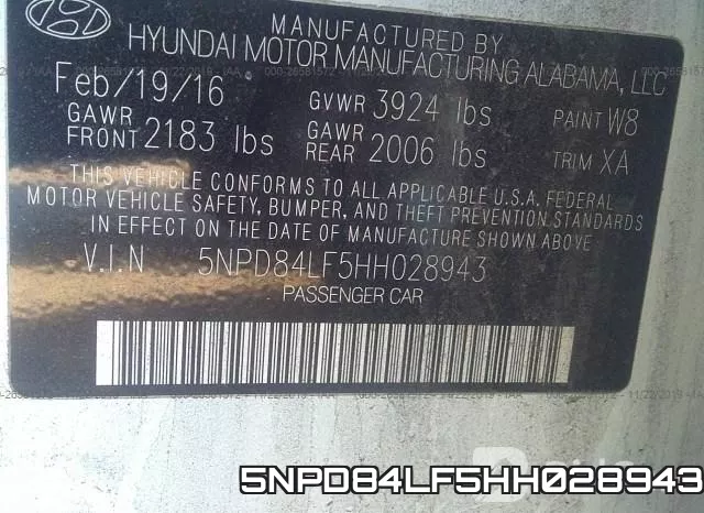 5NPD84LF5HH028943 фото 10