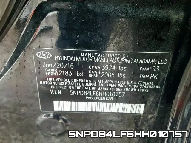 5NPD84LF6HH010757 фото 2