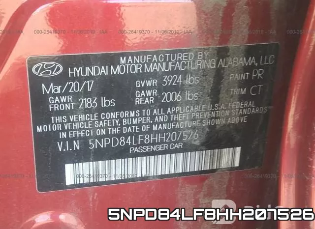 5NPD84LF8HH207526 фото 10
