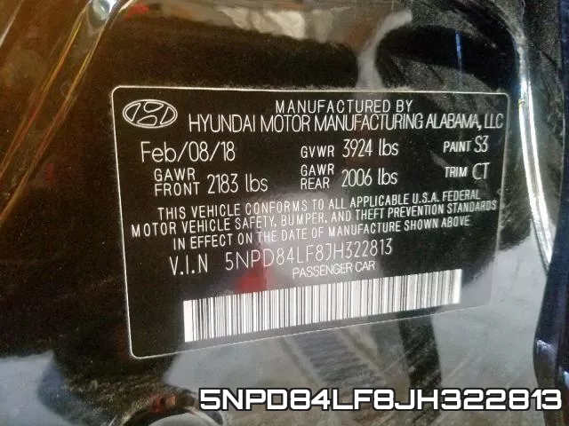 5NPD84LF8JH322813 фото 2