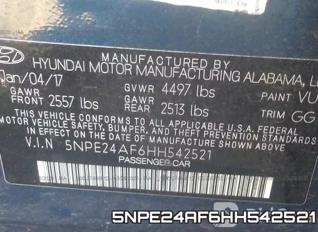 5NPE24AF6HH542521 фото 10