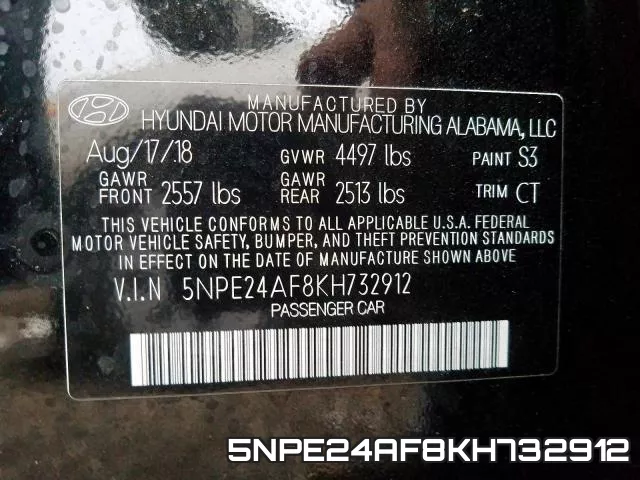 5NPE24AF8KH732912 фото 2