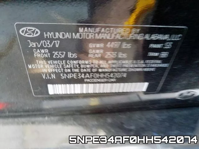 5NPE34AF0HH542074 фото 2