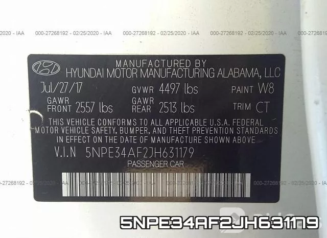 5NPE34AF2JH631179 фото 10