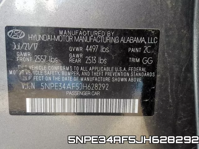 5NPE34AF5JH628292 фото 2