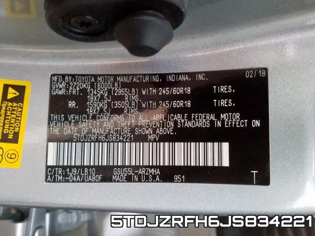 5TDJZRFH6JS834221 фото 2