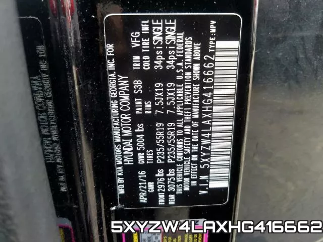 5XYZW4LAXHG416662 фото 2