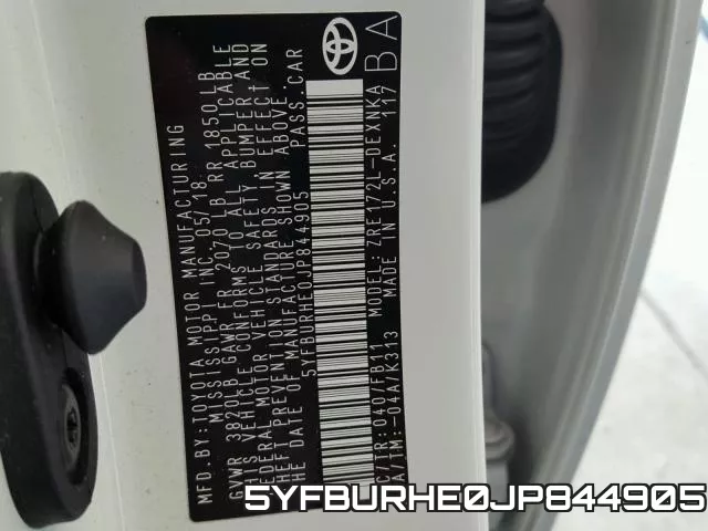 5YFBURHE0JP844905 фото 2