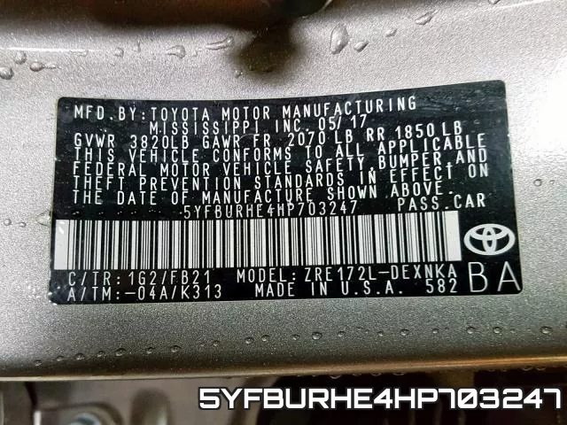 5YFBURHE4HP703247 фото 2