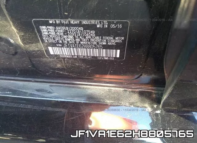 JF1VA1E62H8805765 фото 10