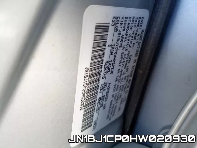 JN1BJ1CP0HW020930 фото 2