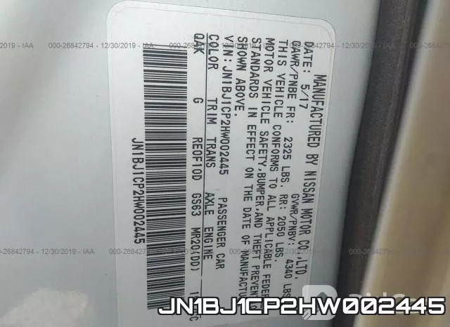 JN1BJ1CP2HW002445 фото 10