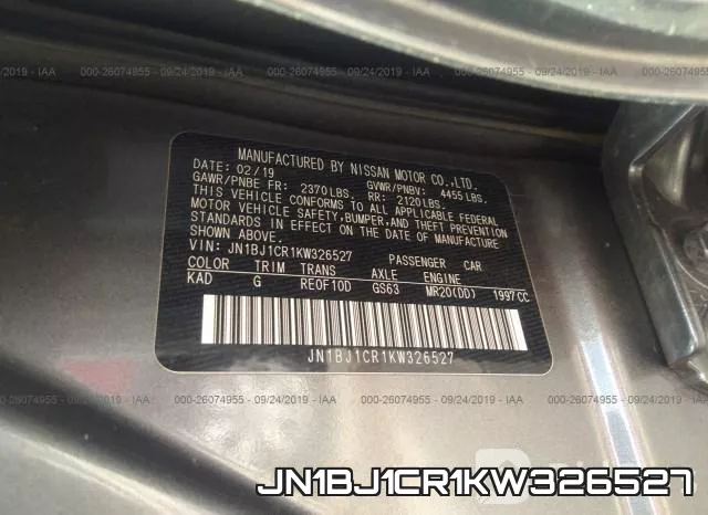 JN1BJ1CR1KW326527 фото 10