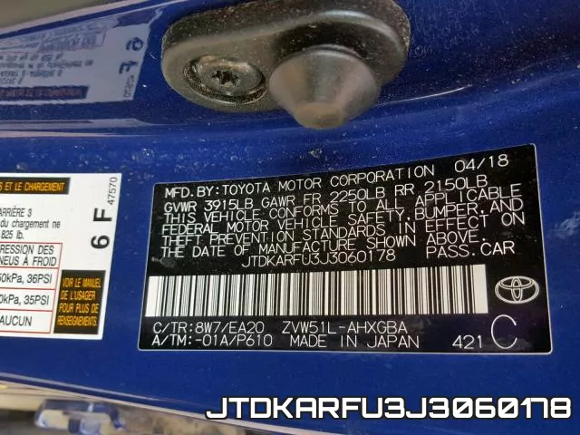 JTDKARFU3J3060178 фото 2