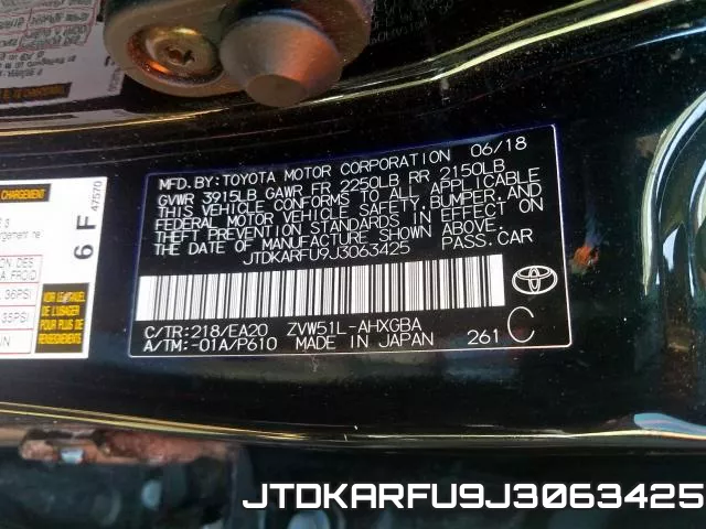 JTDKARFU9J3063425 фото 2