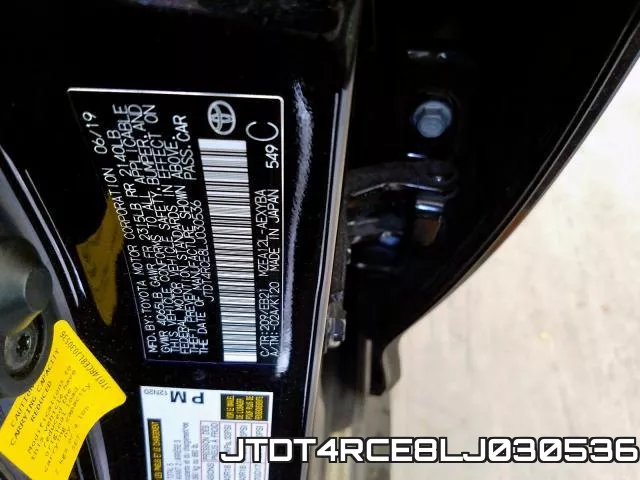 JTDT4RCE8LJ030536 фото 2