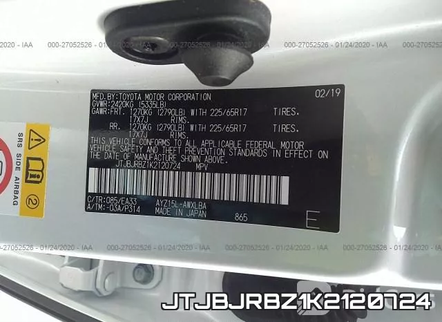 JTJBJRBZ1K2120724 фото 10