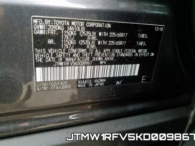 JTMW1RFV5KD009867 фото 2