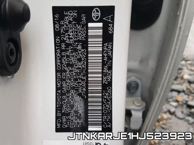 JTNKARJE1HJ523923 фото 2