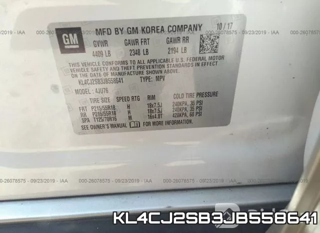 KL4CJ2SB3JB558641 фото 10