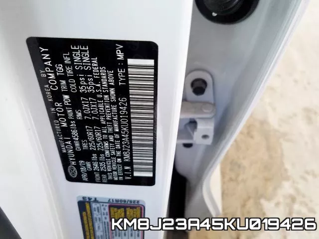 KM8J23A45KU019426 фото 2