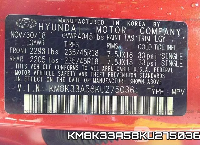 KM8K33A58KU275036 фото 10
