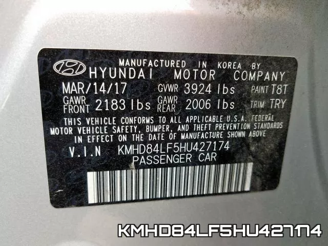 KMHD84LF5HU427174 фото 2
