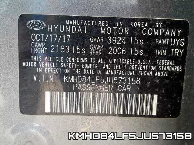 KMHD84LF5JU573158 фото 2