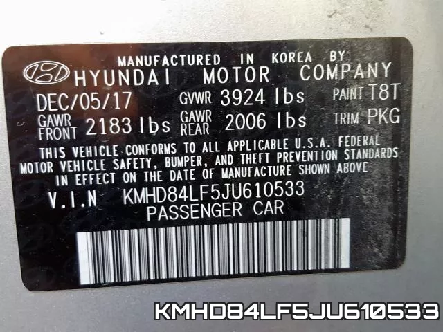 KMHD84LF5JU610533 фото 2