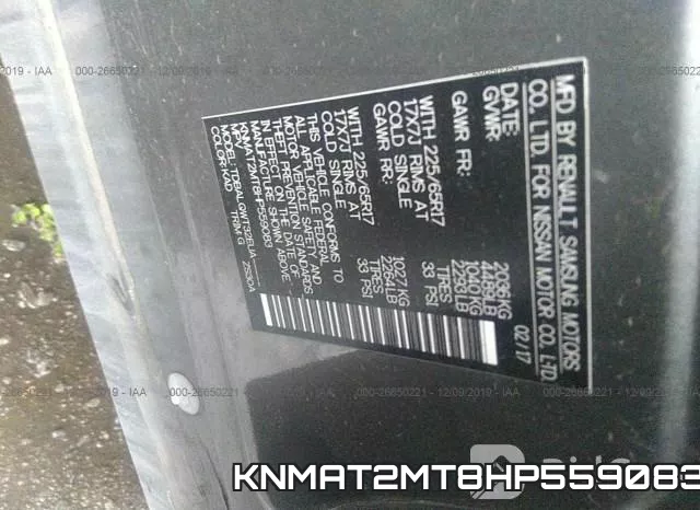 KNMAT2MT8HP559083 фото 10
