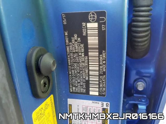 NMTKHMBX2JR016166 фото 2