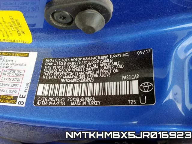 NMTKHMBX5JR016923 фото 2