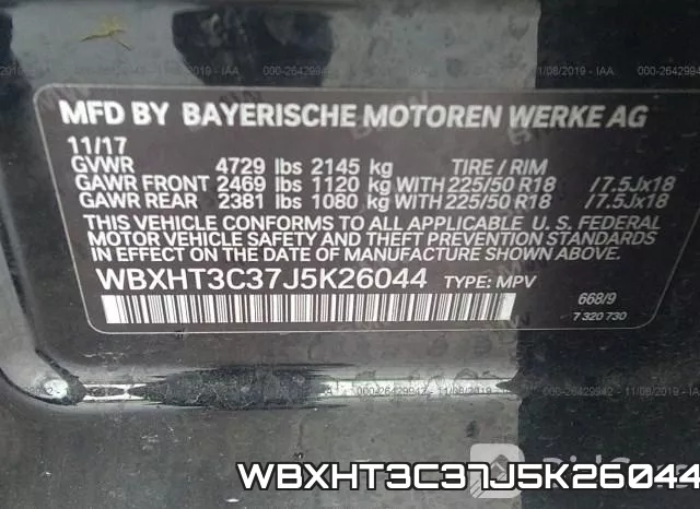 WBXHT3C37J5K26044 фото 10