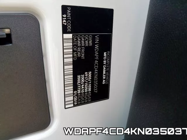 WDAPF4CD4KN035037 фото 2