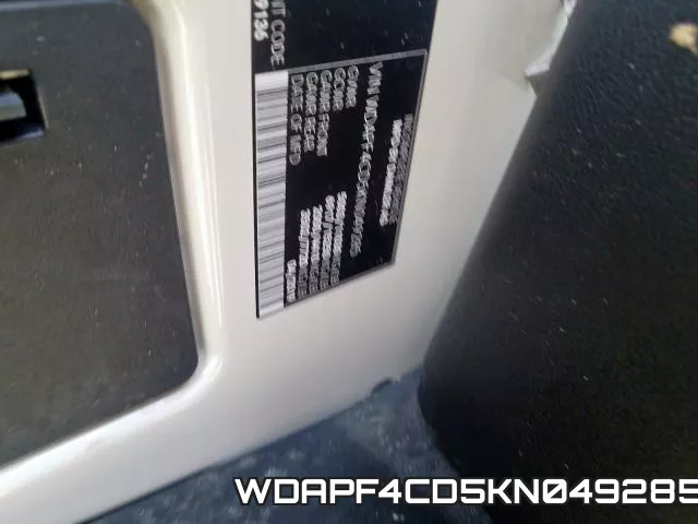 WDAPF4CD5KN049285 фото 2