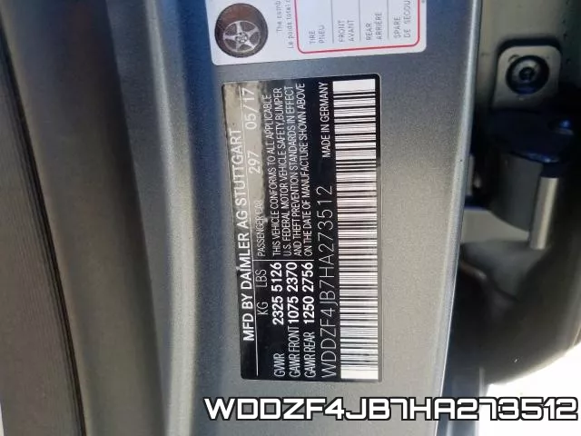 WDDZF4JB7HA273512 фото 2