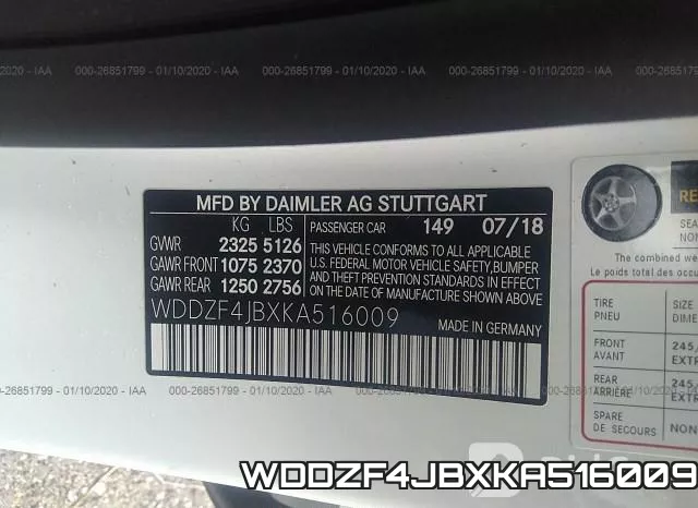 WDDZF4JBXKA516009 фото 10