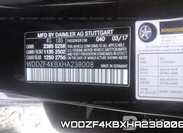 WDDZF4KBXHA238008 фото 10