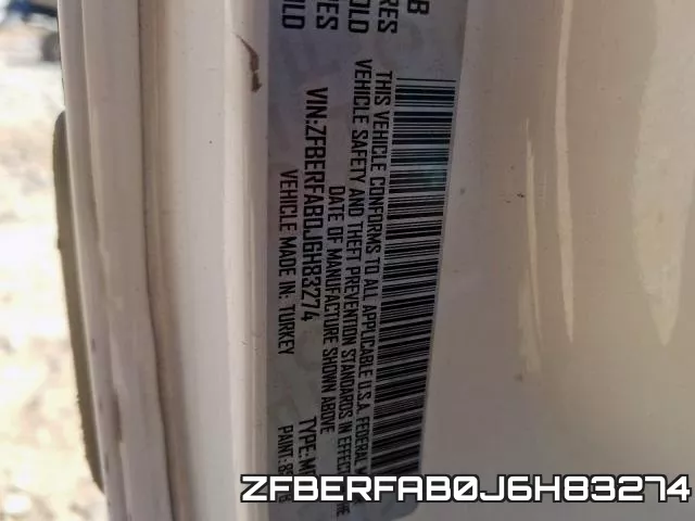 ZFBERFAB0J6H83274 фото 2